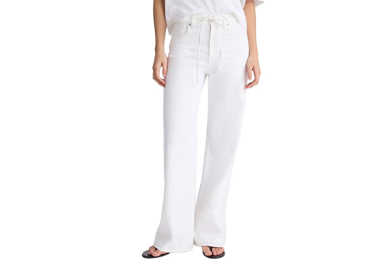 The Ultimate Wide Leg Jeans in Tile White Madewell