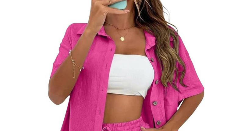 Amazon's 'light and airy' $30 cotton-linen matching set is 'perfect for ...