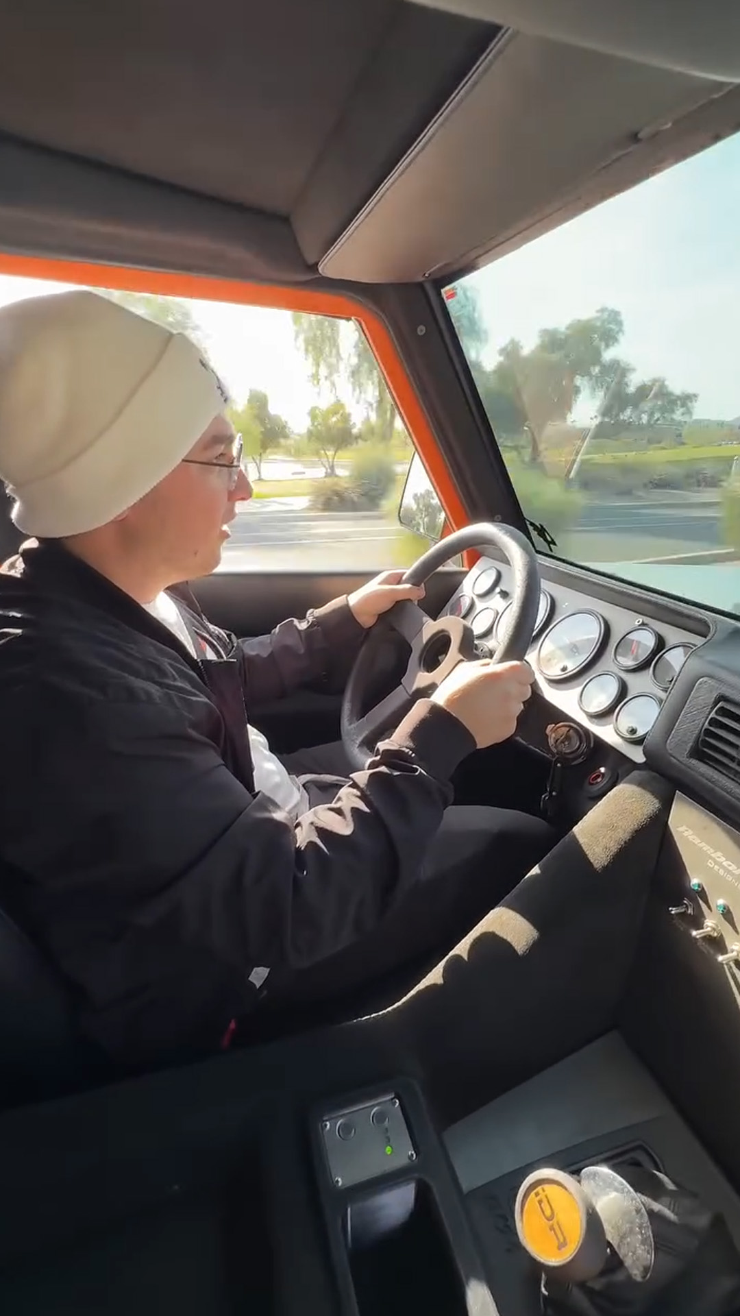 What is it like driving this unique custom off-road machine
