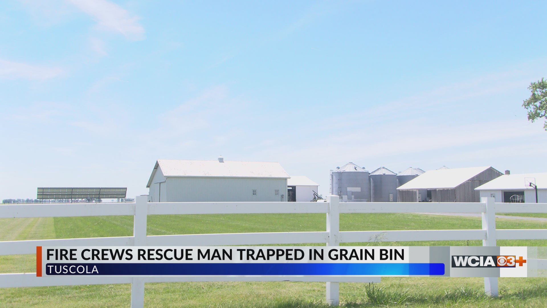 Man rescued from grain bin in Douglas County