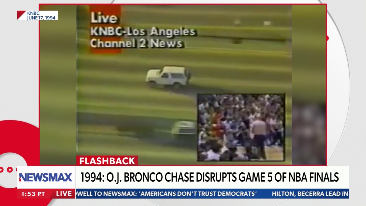 OJ Simpson Bronco chase happened same year Knicks in finals