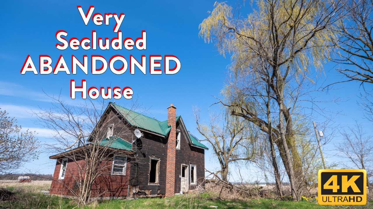 Hidden abandoned house secluded from the outside world