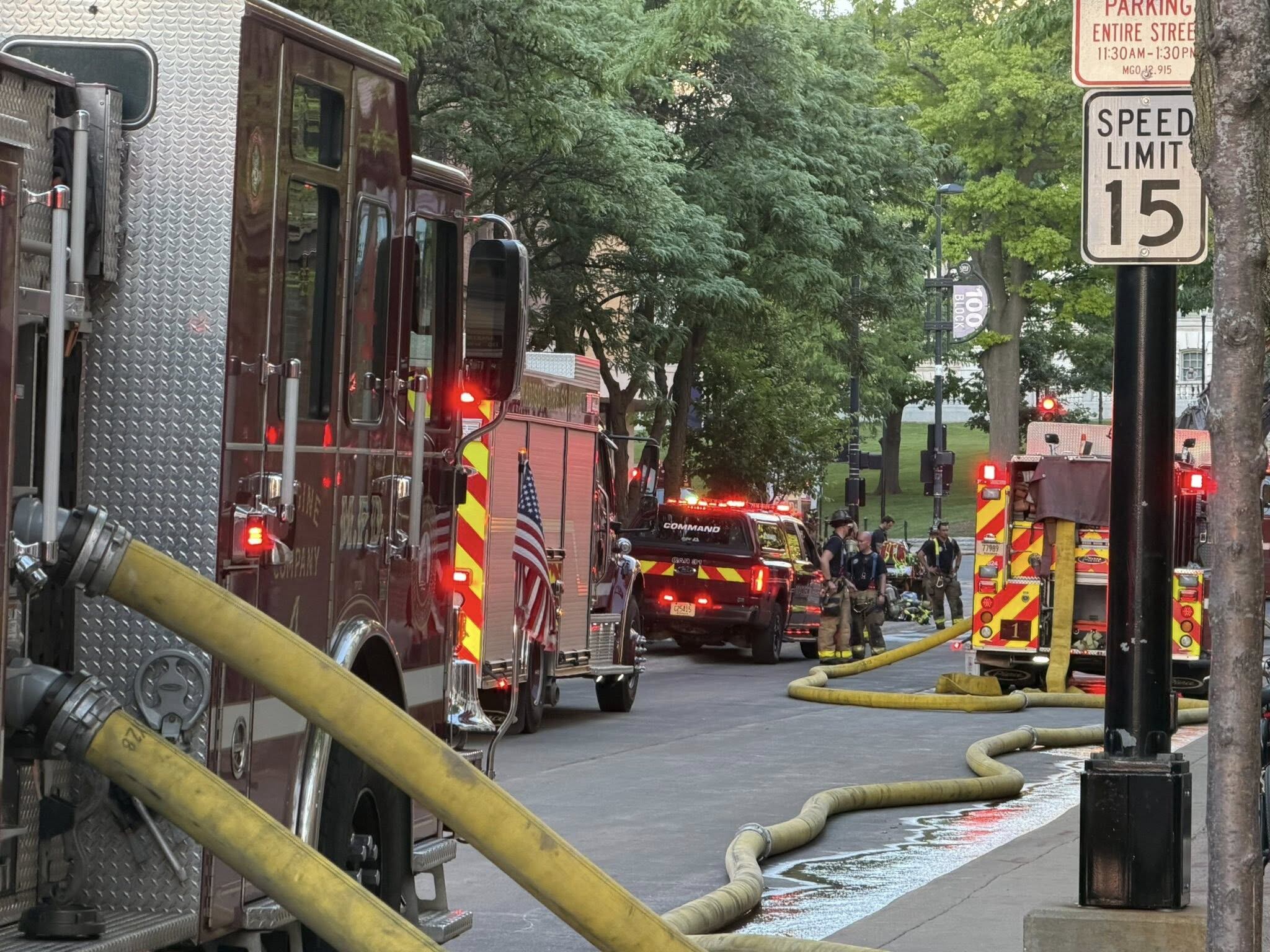 4 displaced after apartment fire on State Street in downtown Madison