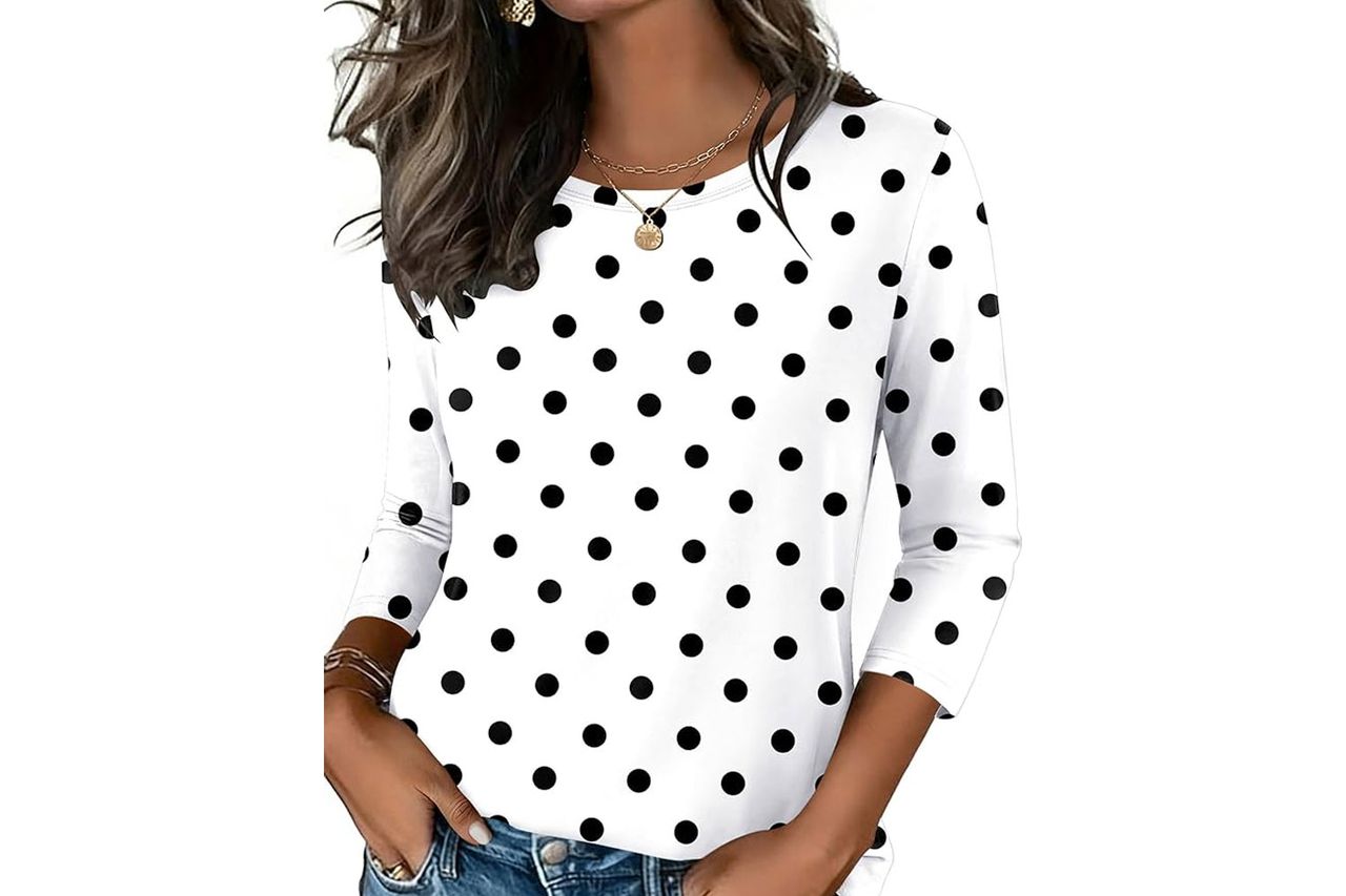 Zeagoo Women's Casual 3/4 Sleeve T-Shirt