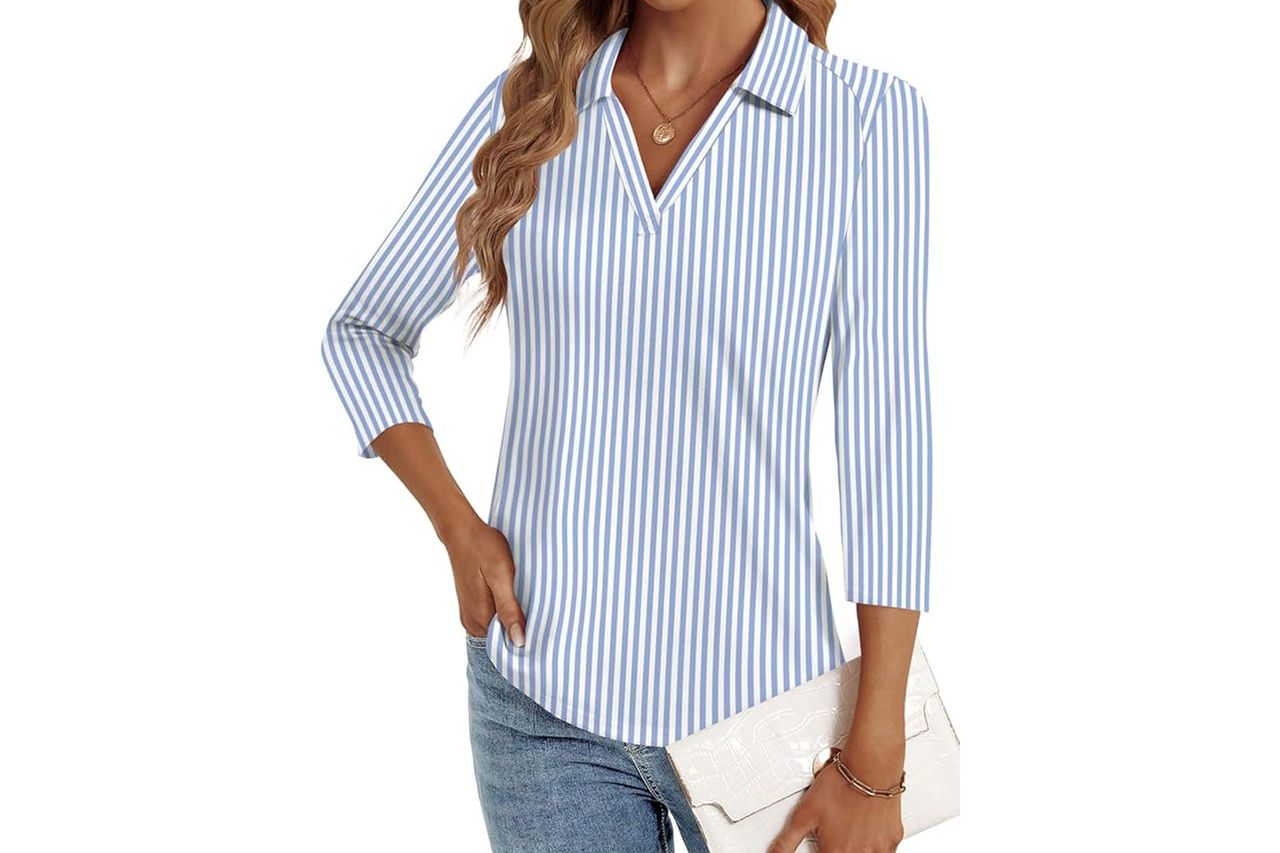 LYHIPSS 3/4 Length Sleeve Womens Top