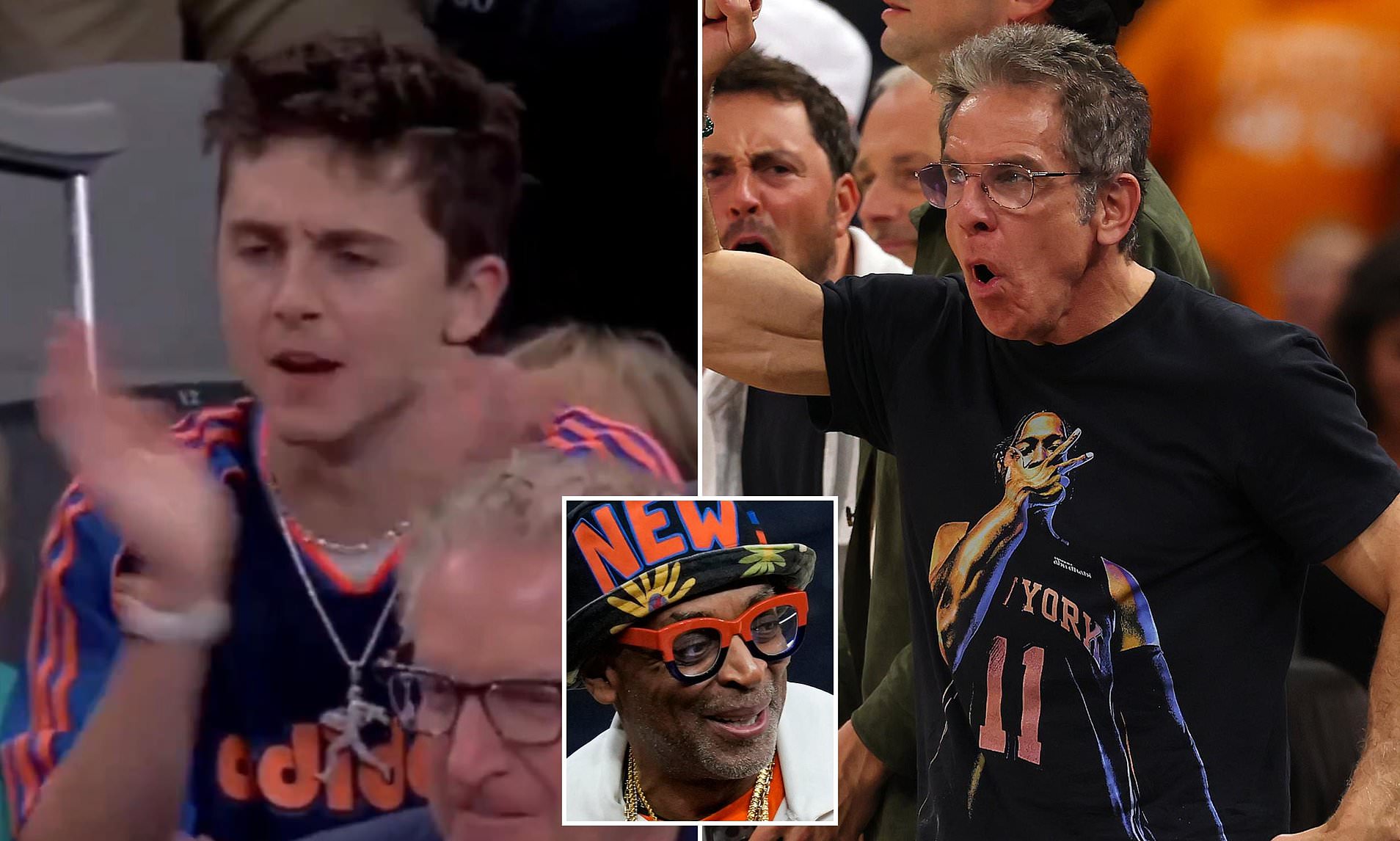 Ben Stiller, Timothee Chalamet and celeb Knicks fans show up for NBA ...