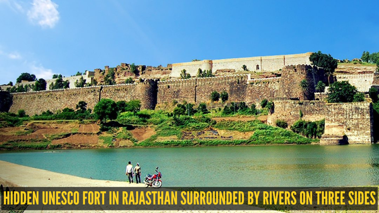 This hidden UNESCO fort in Rajasthan is surrounded by rivers on three ...