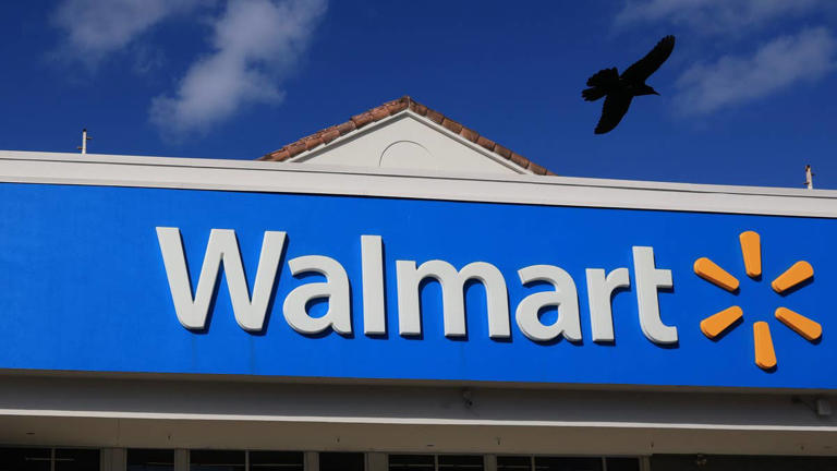 Walmart has a 4-drawer dresser with a built-in hanging rack on sale for $44