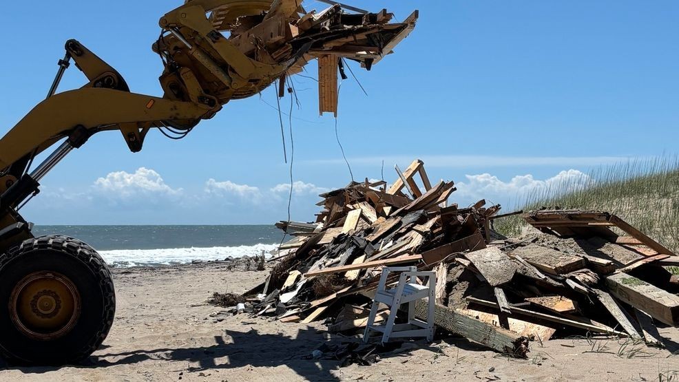 crews-continue-cleanup-at-cape-hatteras-seashore-after-buxton-house