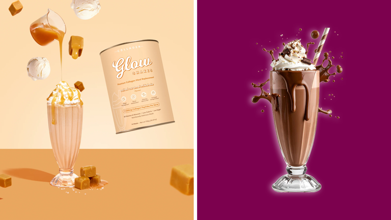 How to make a salted caramel milkshake with this collagen powder