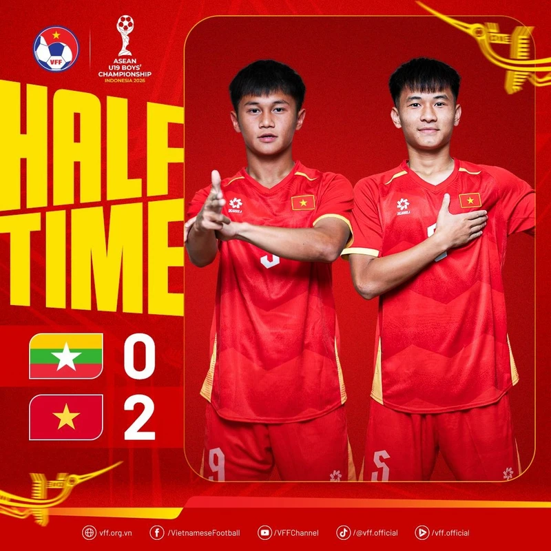 Trực tiếp U19 Việt Nam vs U19 Myanmar 3-0 (H2): Vào! U19 Việt Nam có