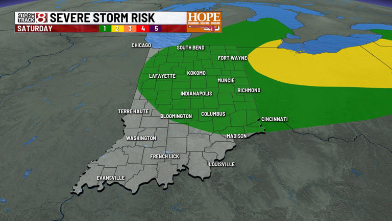 Warm and dry conditions continue before humid and stormy weather moves ...