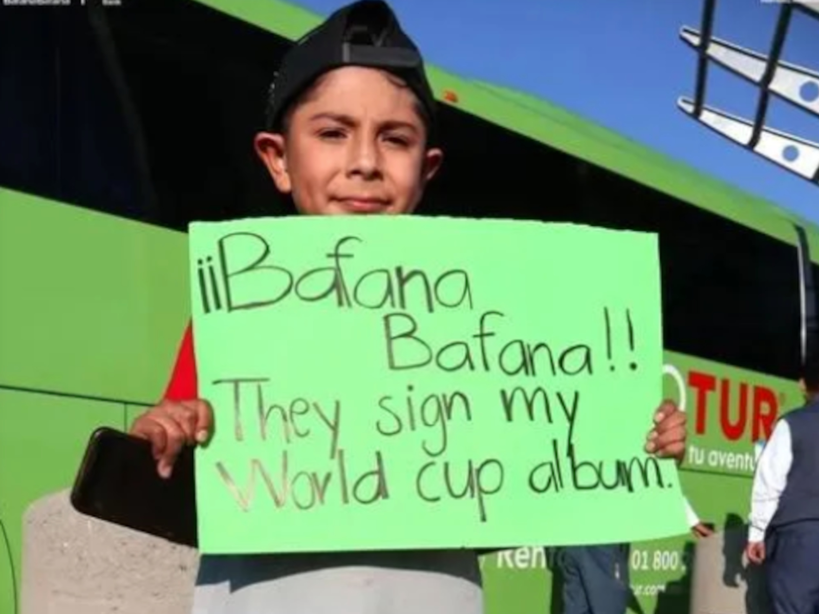 Bafana Bafana stars thrill young fan in Mexico