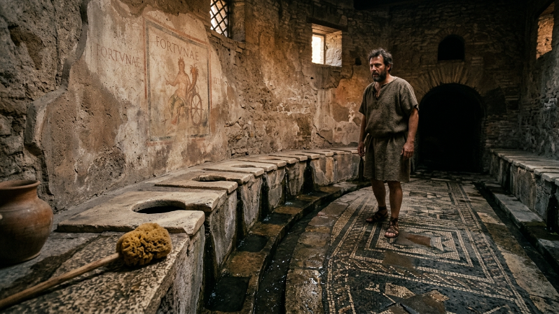 Public latrines in ancient Rome - luxury, danger, and daily life exposed