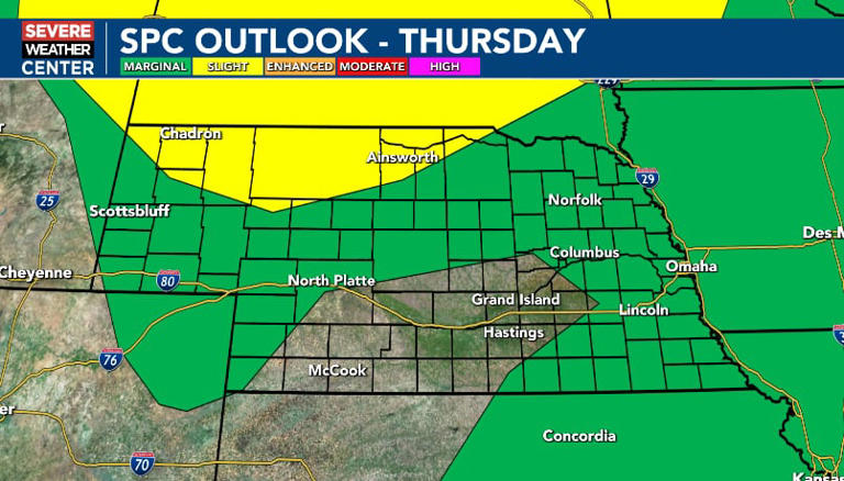 Severe thunderstorms possible today and Friday