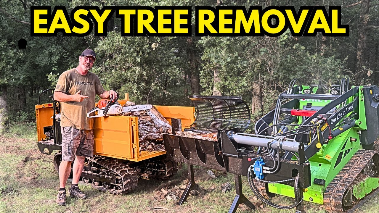 The powerful tree cutting machine taking on tough jobs