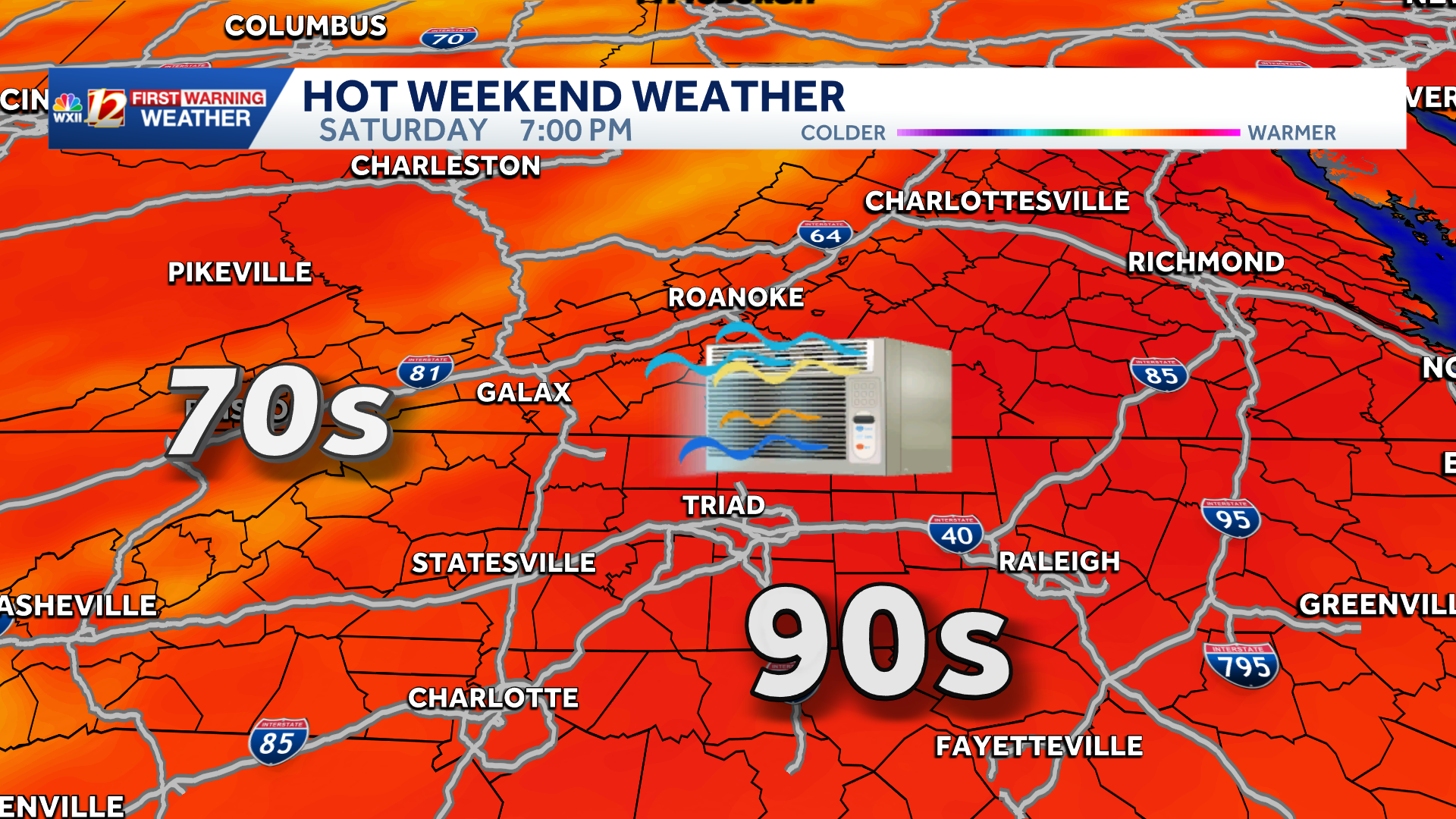 Heat intensifies next week with temperatures that feel like the 100s ...