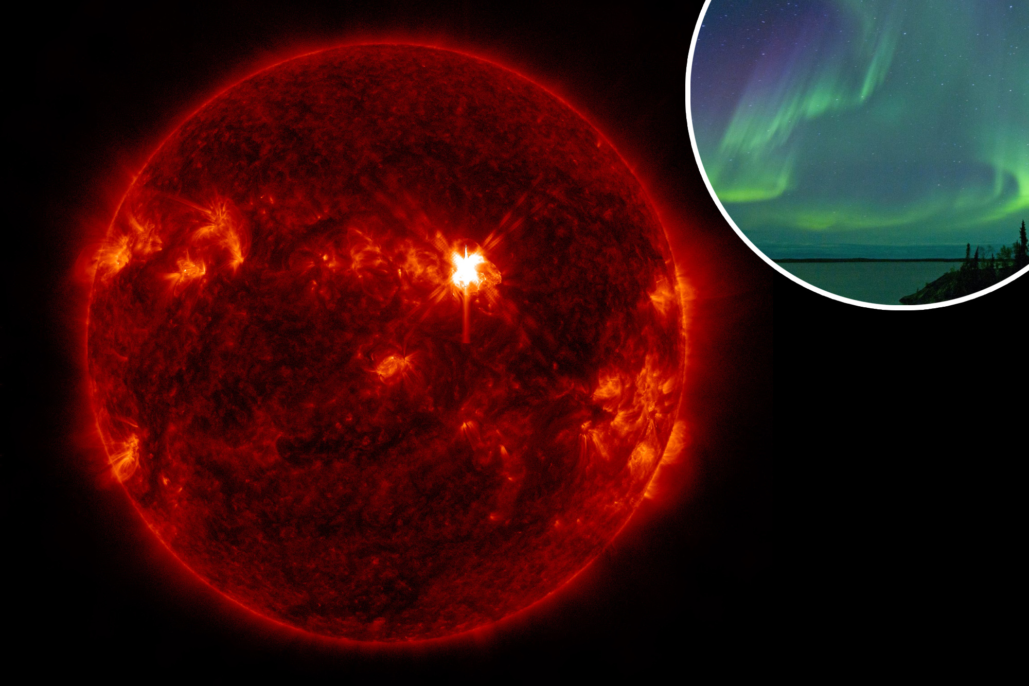 Trio of massive solar flares this week could produce northern lights ...