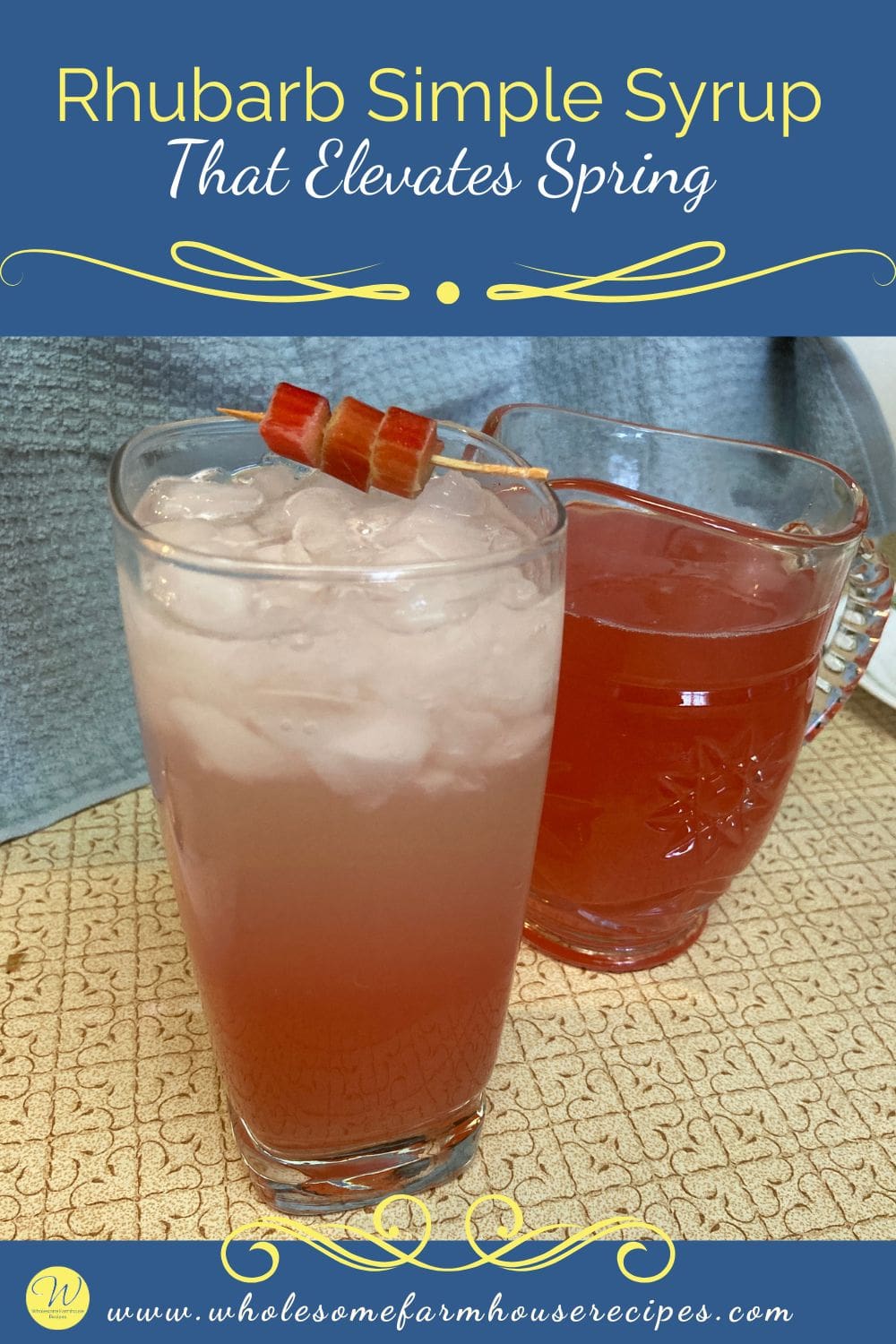 Rhubarb simple syrup that elevates spring