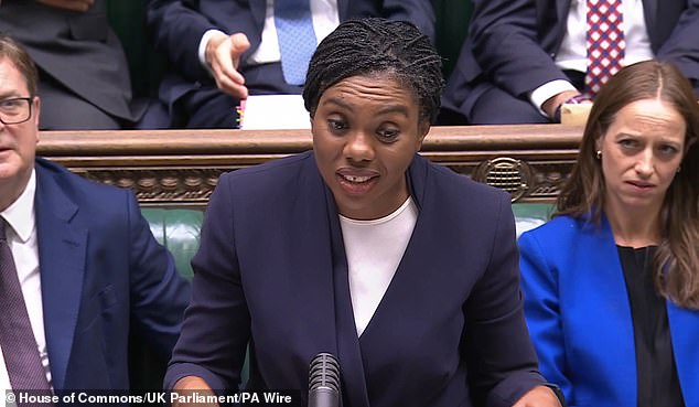 Kemi Badenoch praised the 'extraordinary courage' of the murdered student's father, mother and stepmother after meeting them