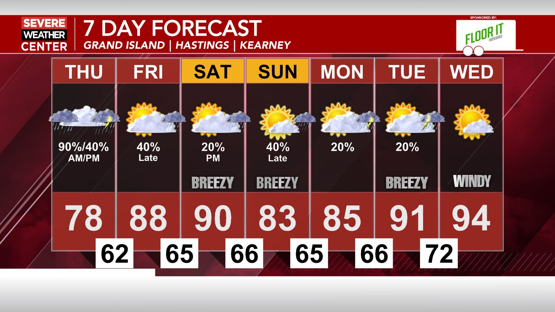 Multiple shower and storm chances through the day today; severe storms ...
