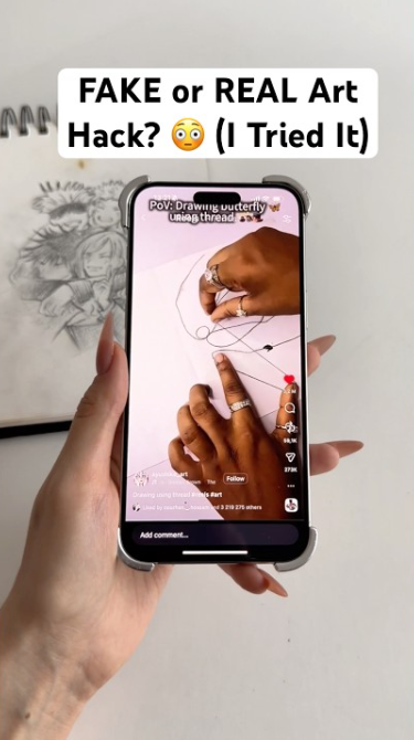 I tried this viral art trick and here’s what happened