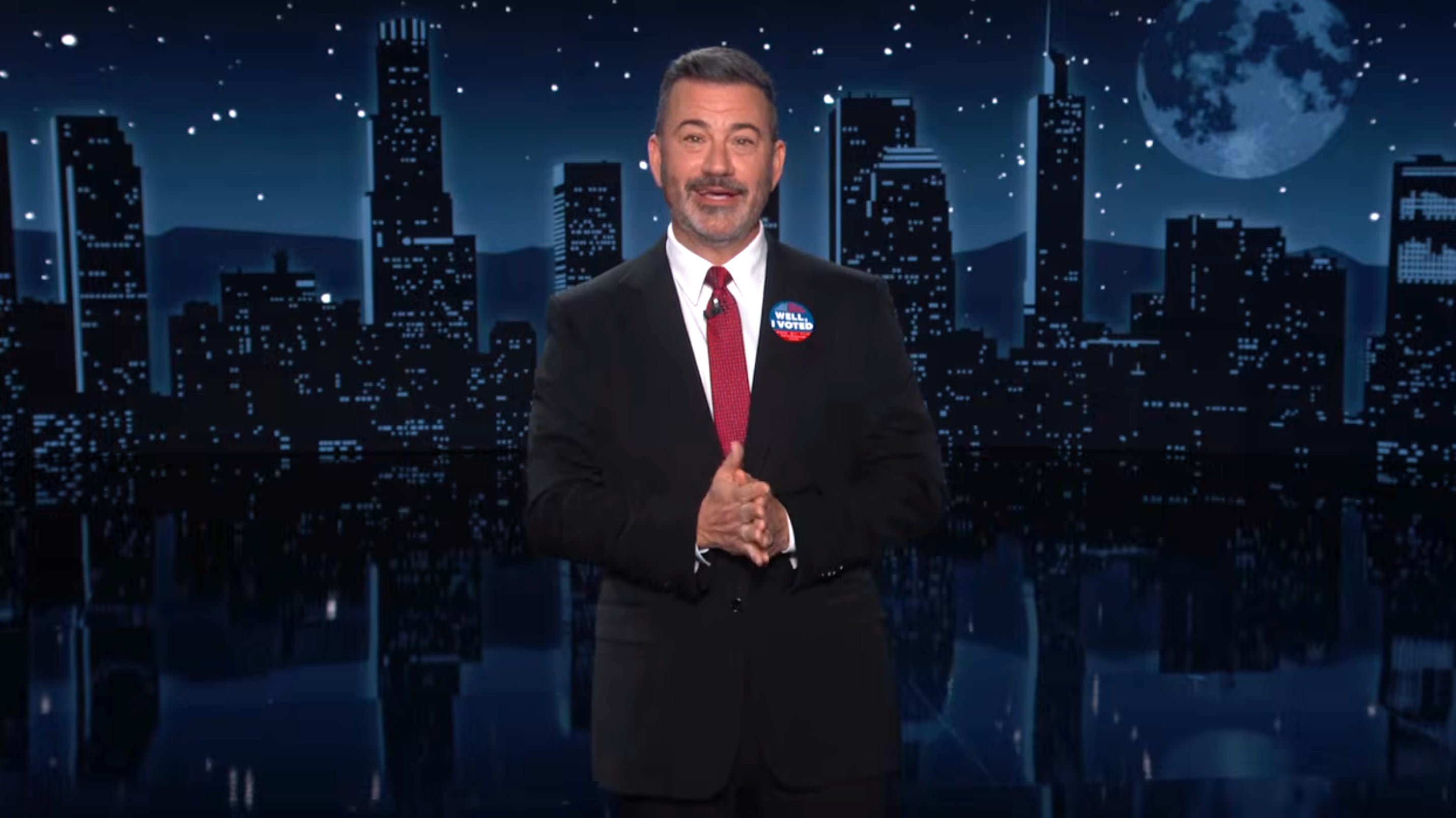 Jimmy Kimmel came ahead of the competition on Monday night. / ABC