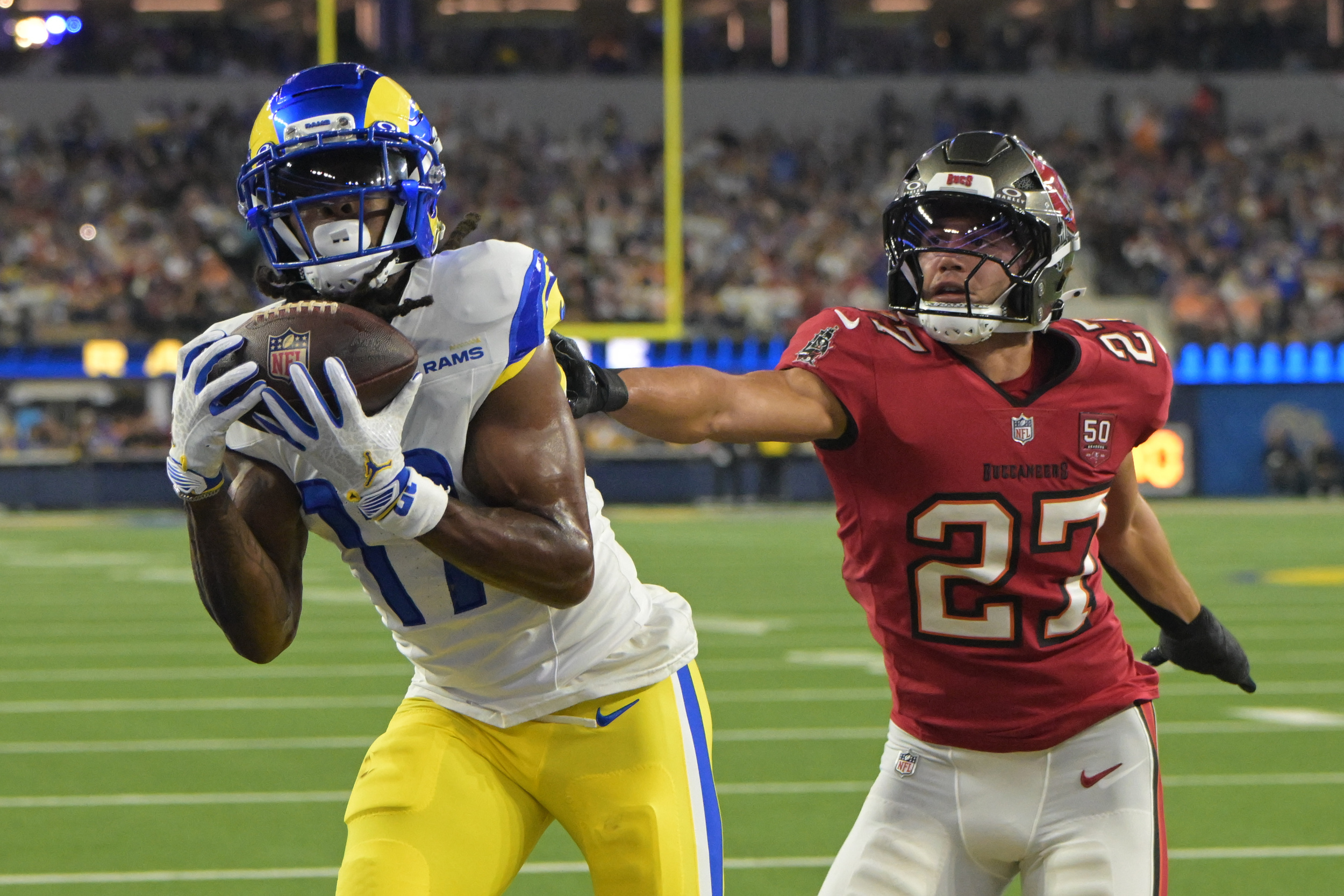 Elijah Roberts is bigger, more explosive due to Bucs DL coach Marcus West