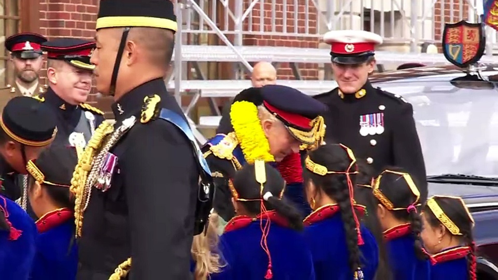 The King addresses the King's Gurkha Artillery