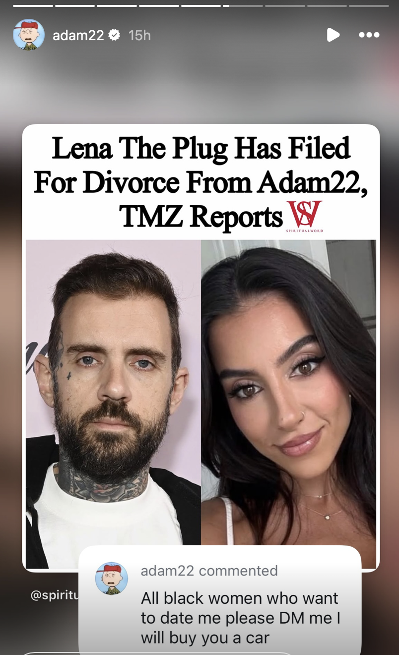 Lena the Plug files for divorce from Adam22 on her 35th birthday ...