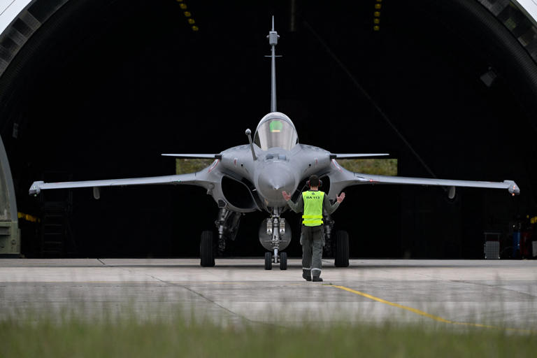 A French Rafale aircraft in May (AFP/Getty)