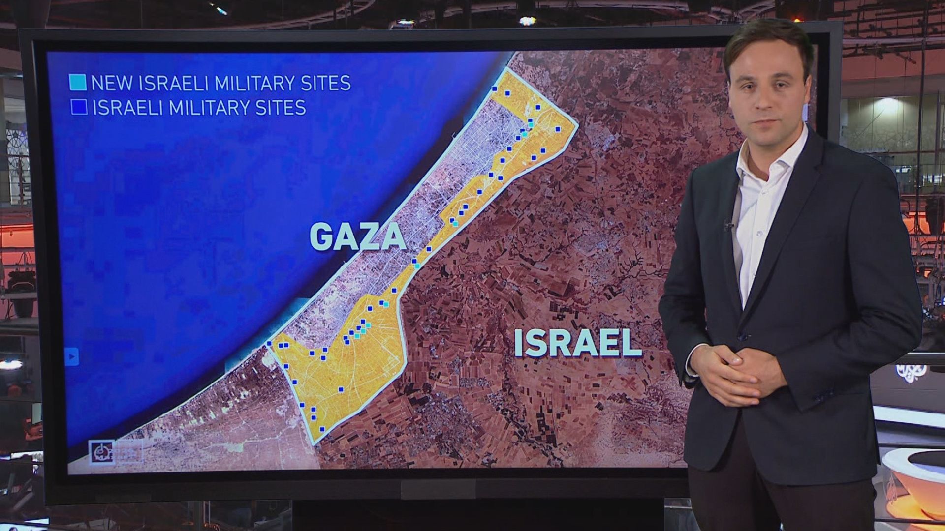 Israel is building more military posts in Gaza, satellite imagery shows