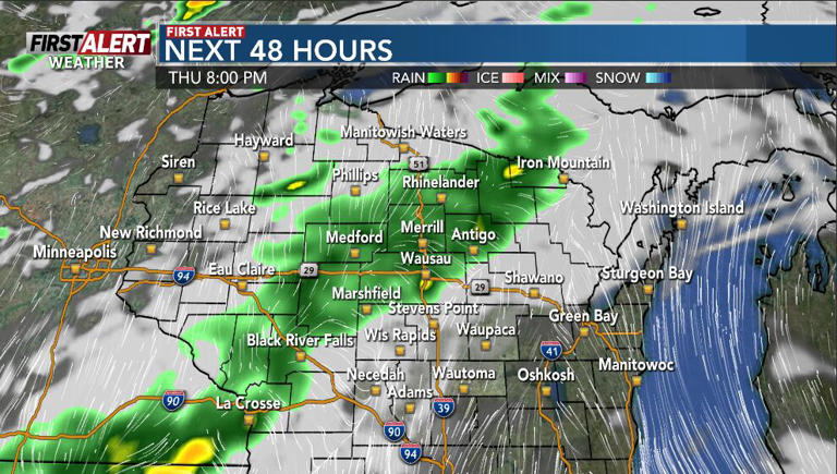 First Alert ending the work week for showers and chance of strong storms