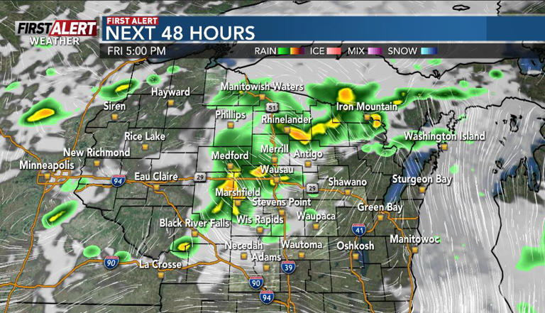 First Alert ending the work week for showers and chance of strong storms