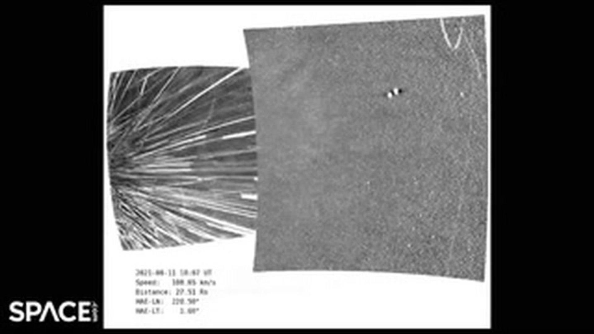 The amazing NASA probe footage flying through the sun's corona