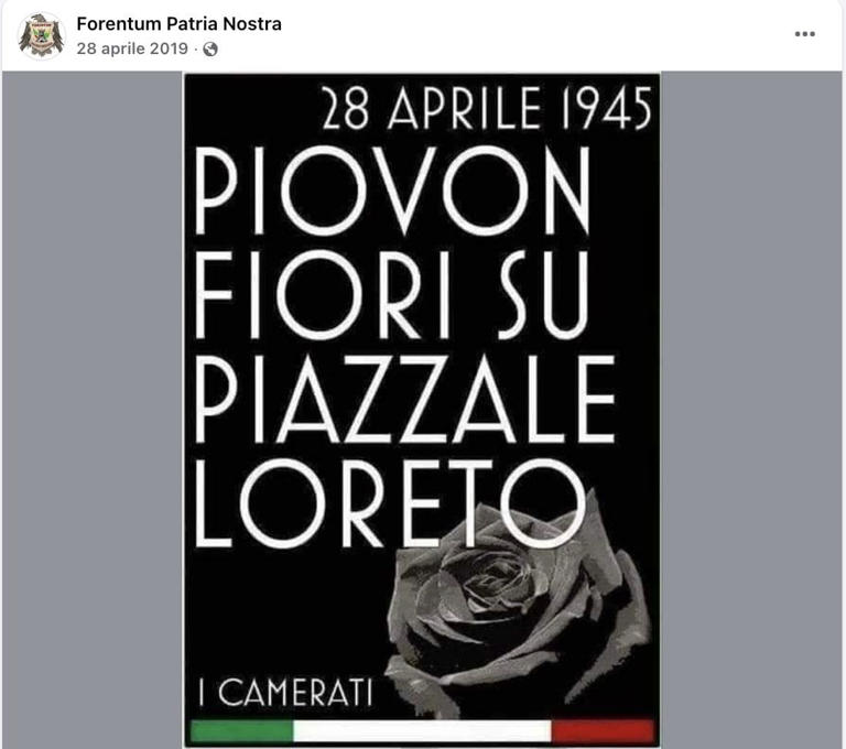 Gruppo di estrema destra inaugura “panchina tricolore” il 2 Giugno, Comune dà l’ok: in piazza assessore FdI