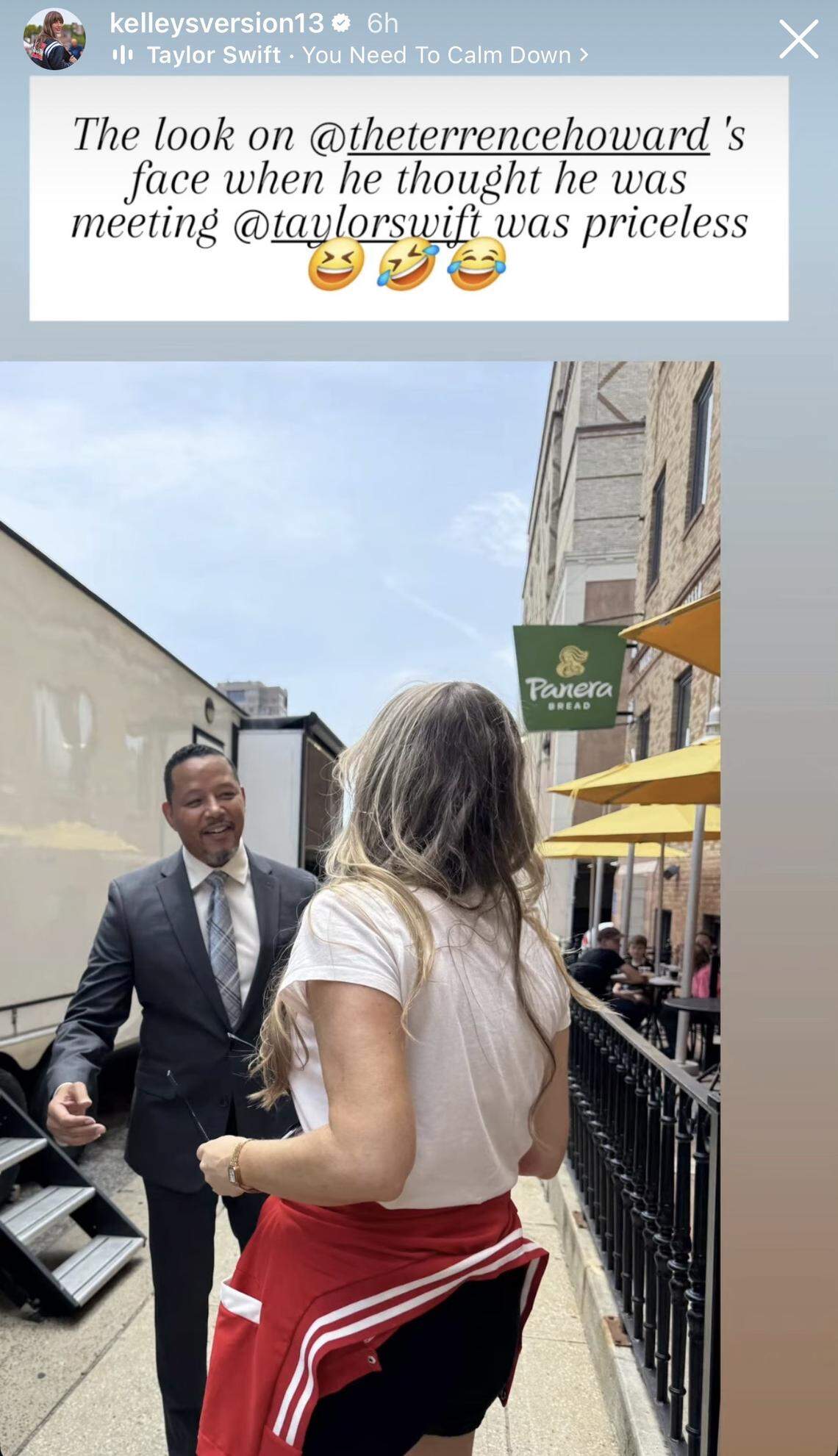 'Star struck moment' Terrence Howard wows his fans while filming