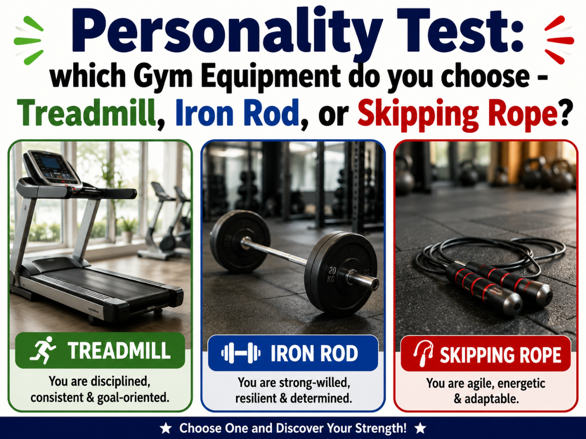 Personality test: Pick a gym equipment to check out your physical ...
