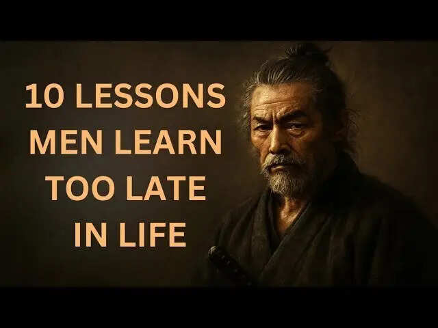 Life lessons men learn too late in life that nobody teaches you but ...