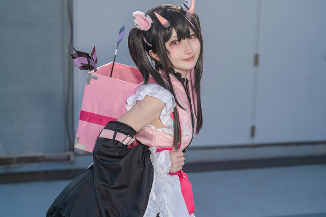 コスプレ】和風メイド×ケモ耳ツインテの破壊力がすごい! 美女レイヤー