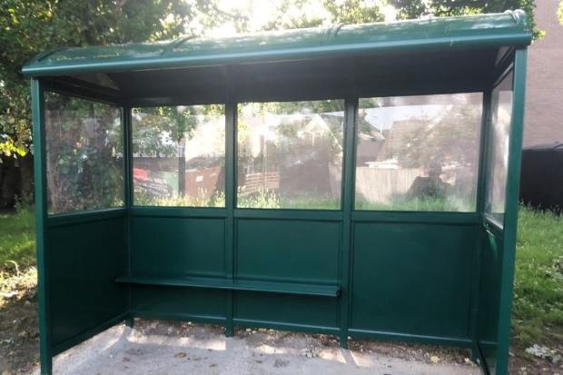 New larger bus shelter installed at busy town bus stop