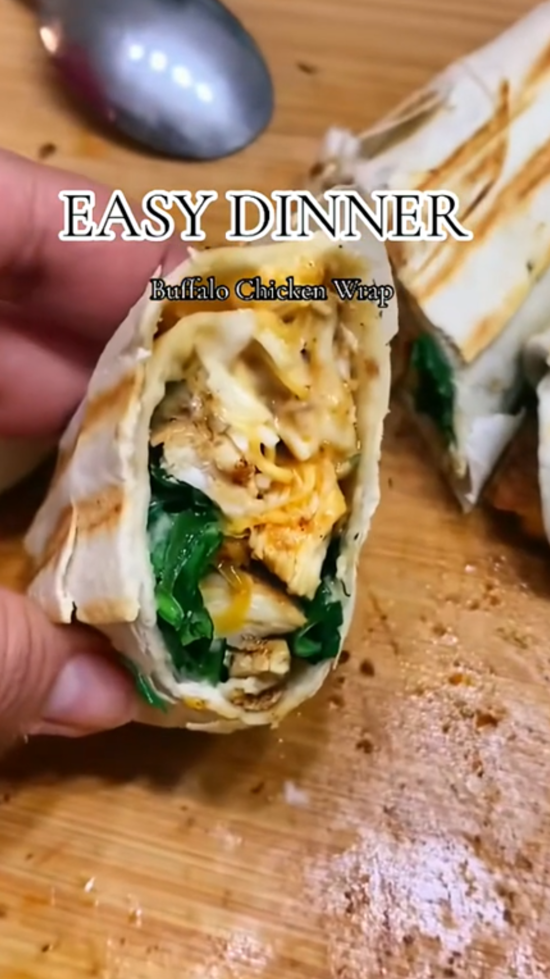 How to make a spicy buffalo chicken wrap at home