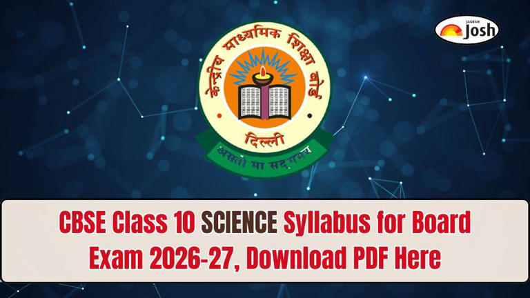 CBSE class 10 science syllabus for board exam 2026-27, download PDF here