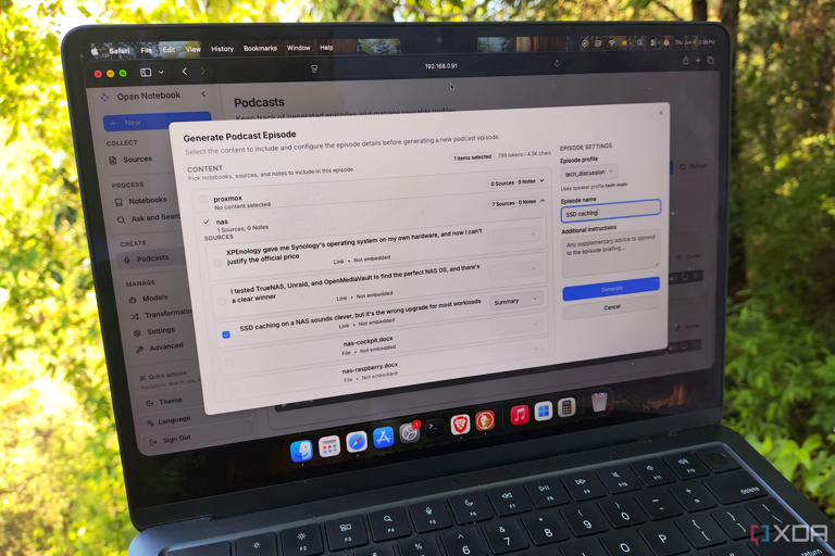 I replaced NotebookLM with a self-hosted alternative for a week, and it ...