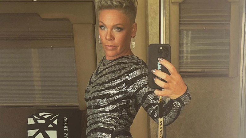 Pink reveals she put on 16kg after 'brutal' hip surgery during pandemic