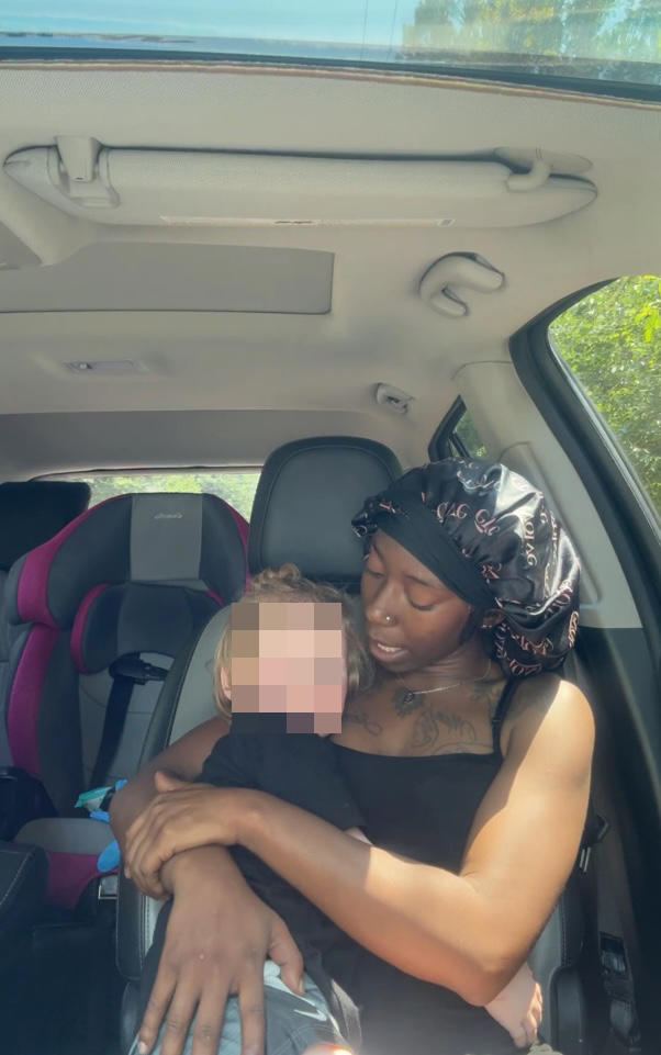 Barefoot girl, 3, found wandering in middle of busy road reunited with ...