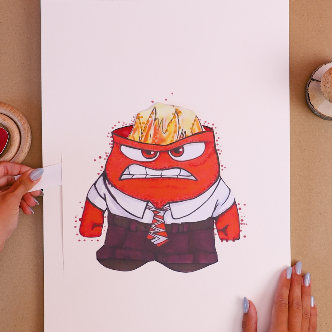 creative-paper-art-with-inside-out-cartoon-characters