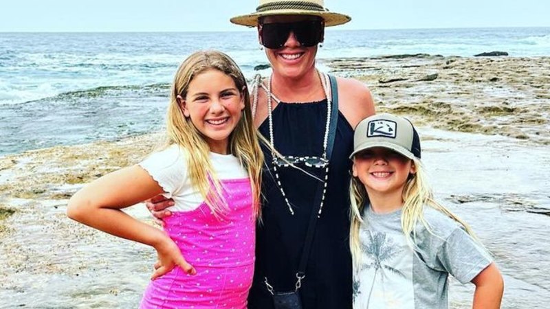 'So happy to be back': International superstar Pink's low-key day out ...
