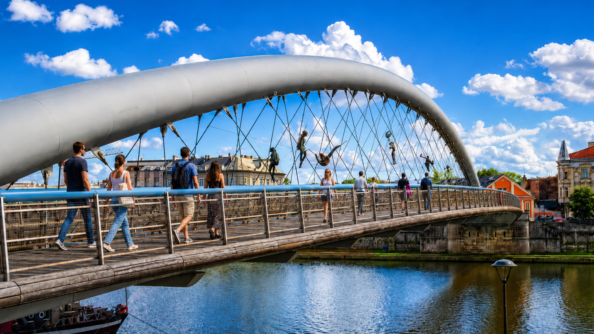 Wat maakt deze brug anders dan alle andere bruggen in Polen?
