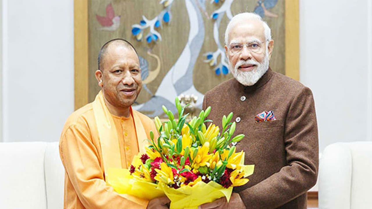 PM Modi wishes Yogi Adityanath on birthday, praises his leadership